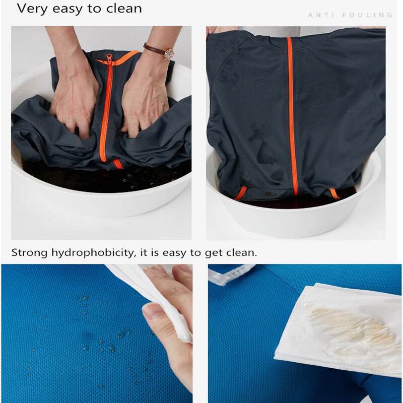 Fishing Clothes Suit New Nano Tech Waterproof Anti-fouling Breathable Men Tshirt Casual Clothing Outdoor Camping Hooded Jackets