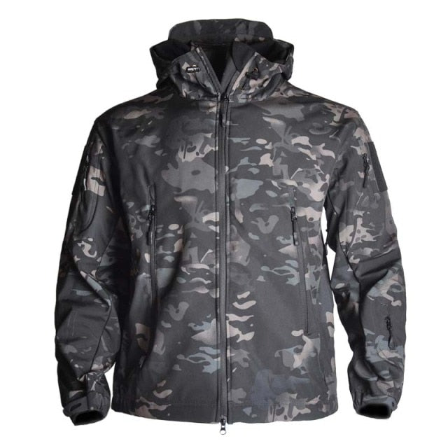 5XL Military Soft Shell Jackets Men Tactical Windproof Waterproof Jacket Army Clothing Combat Jacket Mens Hooded Bomber Coats