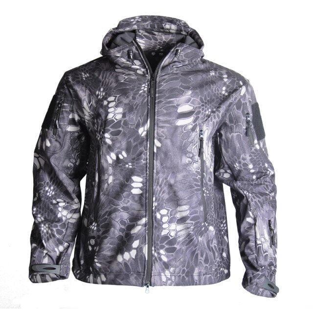 5XL Military Soft Shell Jackets Men Tactical Windproof Waterproof Jacket Army Clothing Combat Jacket Mens Hooded Bomber Coats