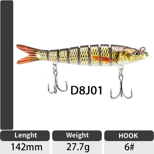 Artificial Jointed Crankbait Swimbait Fishing Lure