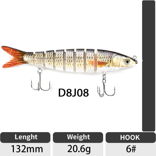 Artificial Jointed Crankbait Swimbait Fishing Lure