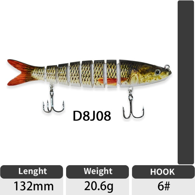 Artificial Jointed Crankbait Swimbait Fishing Lure