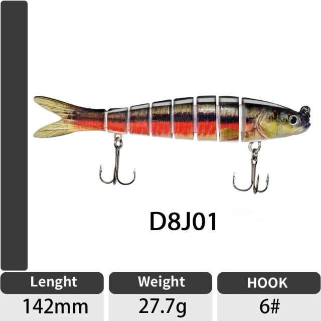 Artificial Jointed Crankbait Swimbait Fishing Lure