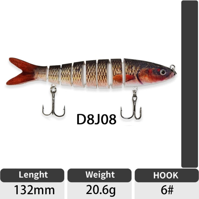 Artificial Jointed Crankbait Swimbait Fishing Lure