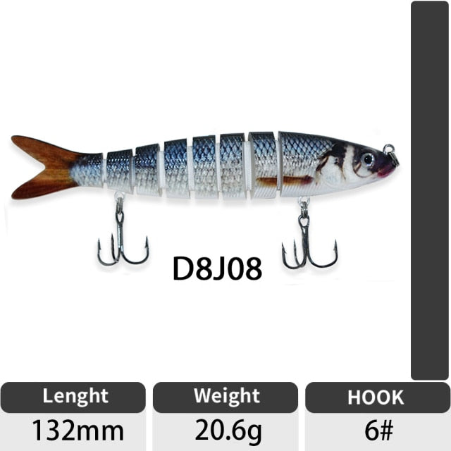 Artificial Jointed Crankbait Swimbait Fishing Lure