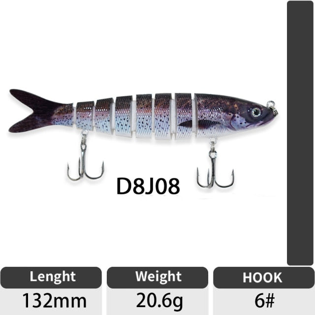 Artificial Jointed Crankbait Swimbait Fishing Lure