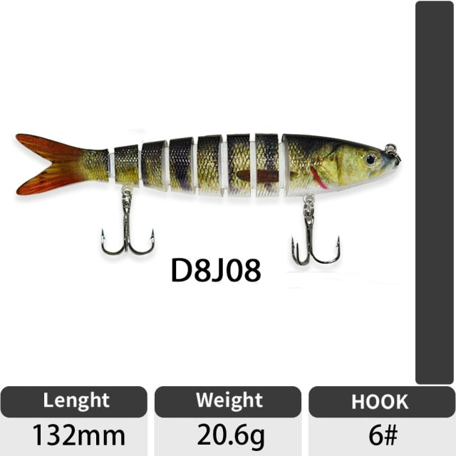 Artificial Jointed Crankbait Swimbait Fishing Lure