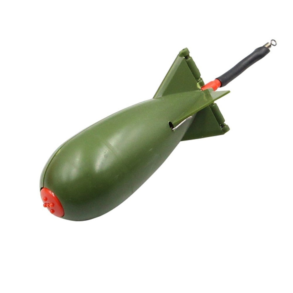 Carp Fishing Rocket Feeder Large Small Spod Bomb Float Lure Bait Holder Pellet Rocket Feeder 3 Size Pellet Rockets Feeders