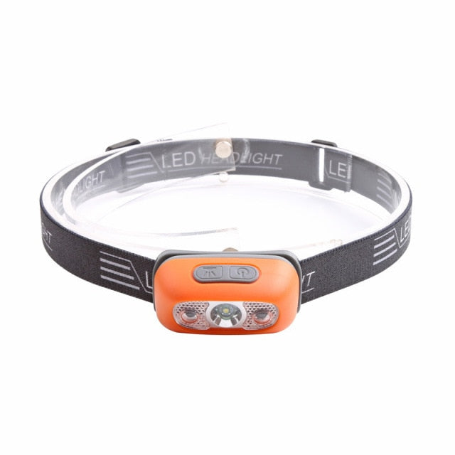 500 Lumen USB Rechargeable Headlamps Motion Sensor Bright LED Running Fishing Headlamp Waterproof Headlight with Infrared Sensor