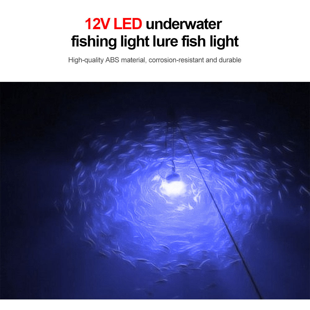 12V 100W LED Underwater Fishing Light Green Lure Fish Finder Lamp 108 2835SMD Beads Waterproof Ip68 Attracts Prawns Squid Krill